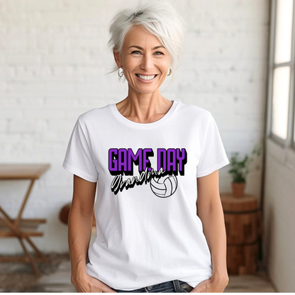 Volleyball Grandma Purple